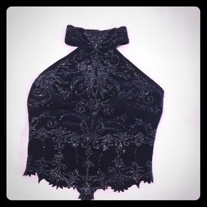 Cache Form Fitting Party Top